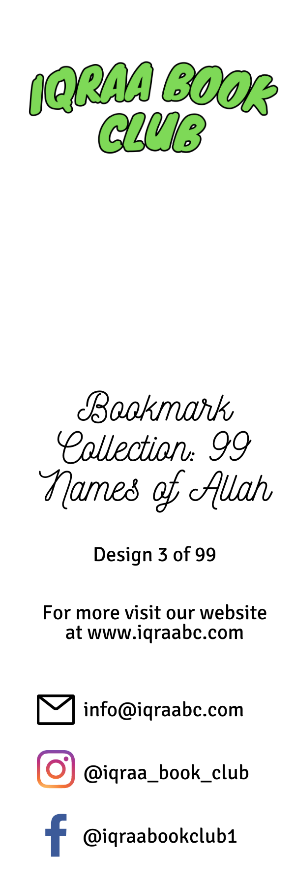 Al-Malik Bookmark 3